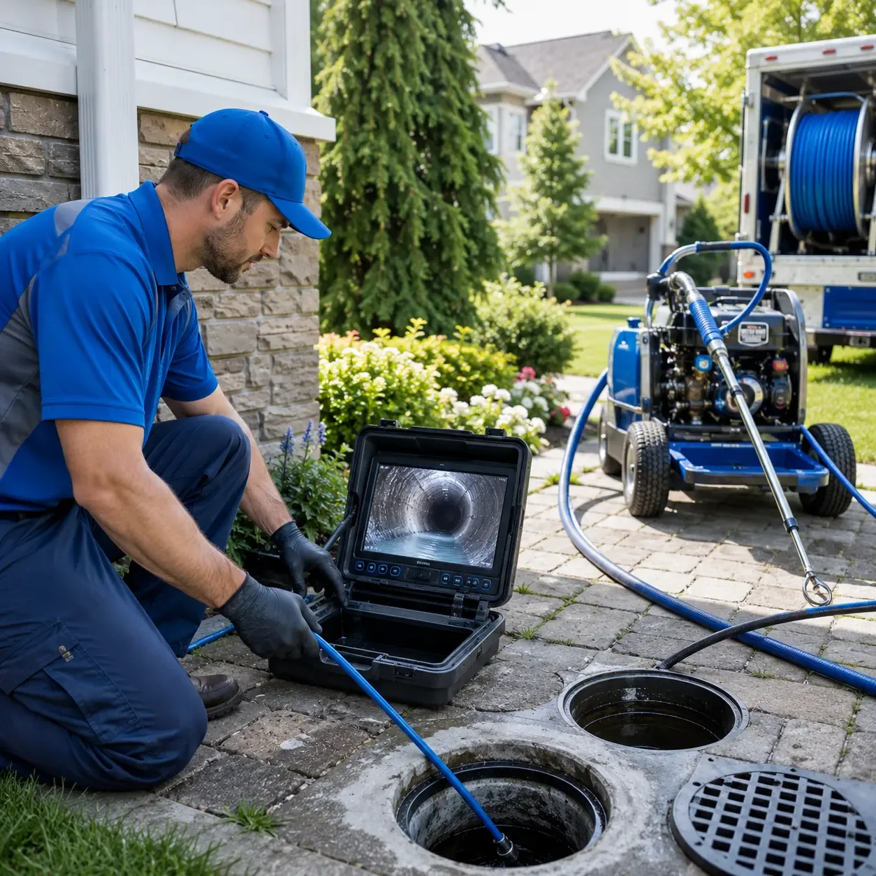 Outdoor drain cleaning professionals serving New Baden, IL